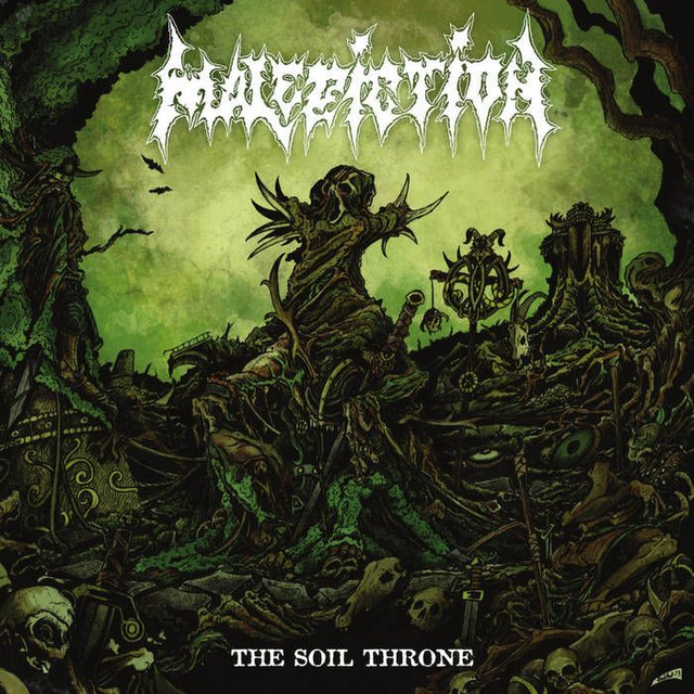 MALEDICTION : The Soil Throne (2023) Splatter LP