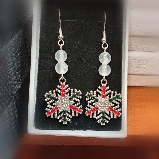 Selenite Snowdrop Earrings