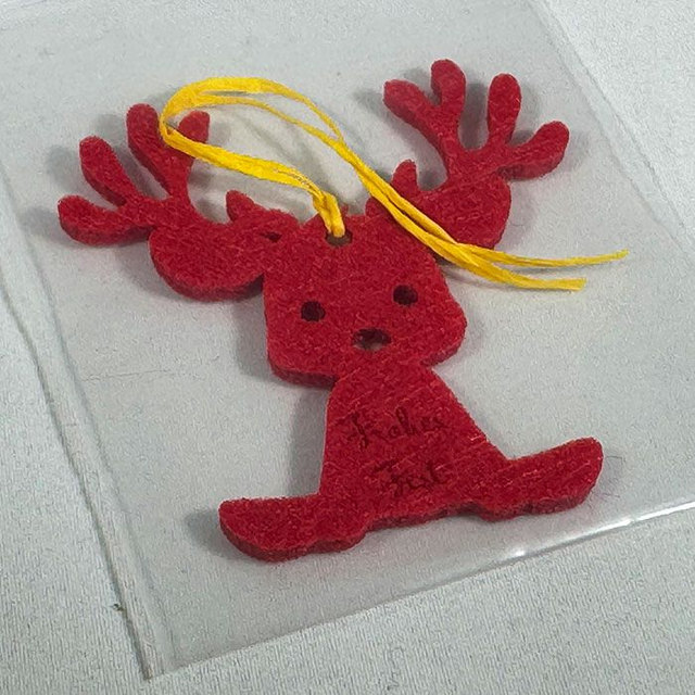 Filz Geschenkanhänger (Rudi)
