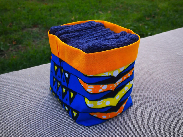 Panière Wax Clodette et 10 lingettes bleues