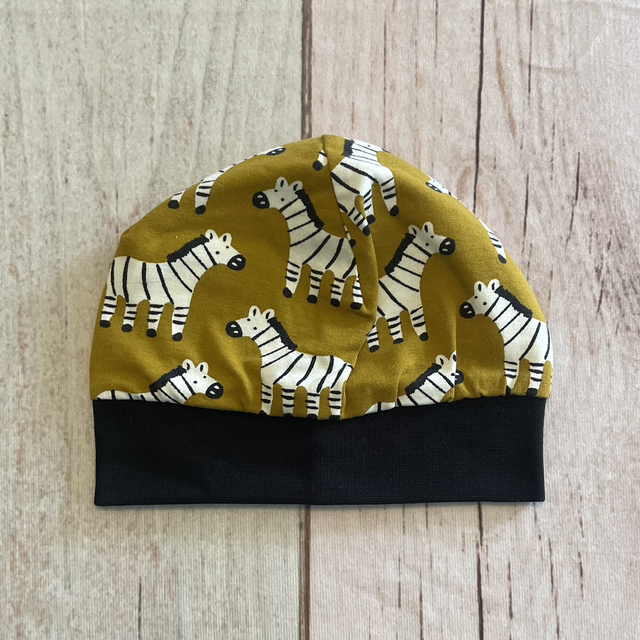 Mütze, Größe 44-46, Zebra