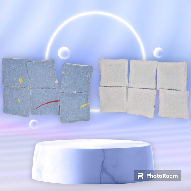 lingettes lavables (lot de 6)