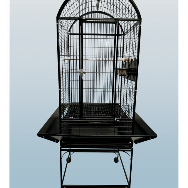 Alabama Dome Top Parrot Cage Black