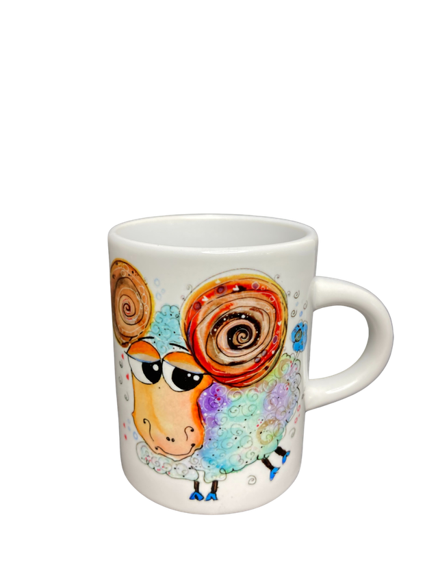 Keramiktasse "Widder - schaf alles"