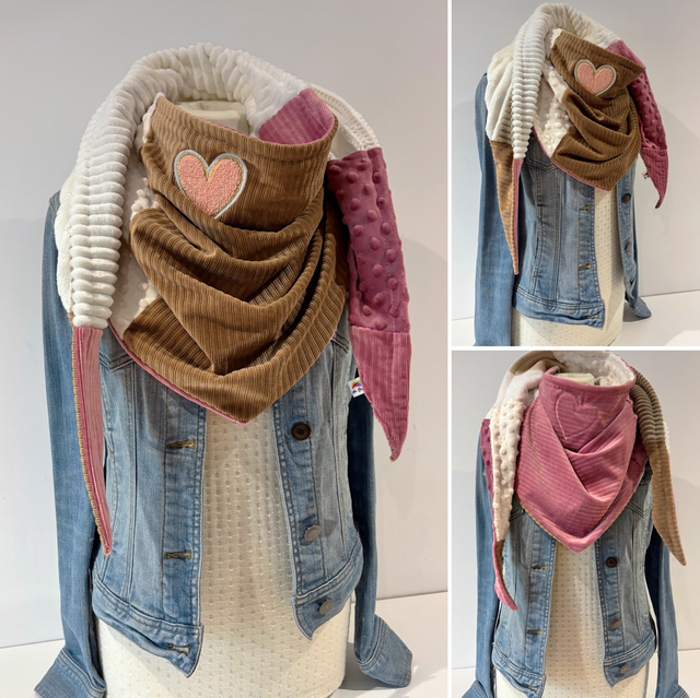 Maxi Chèche Enfant Double Patchwork K01