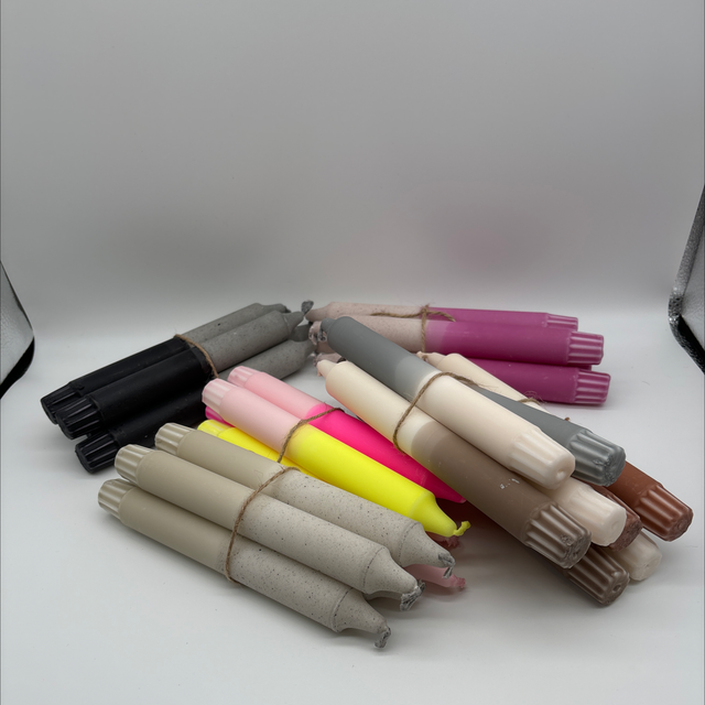 4er Set Dip Dye Kerzen - Miss Wildhorse