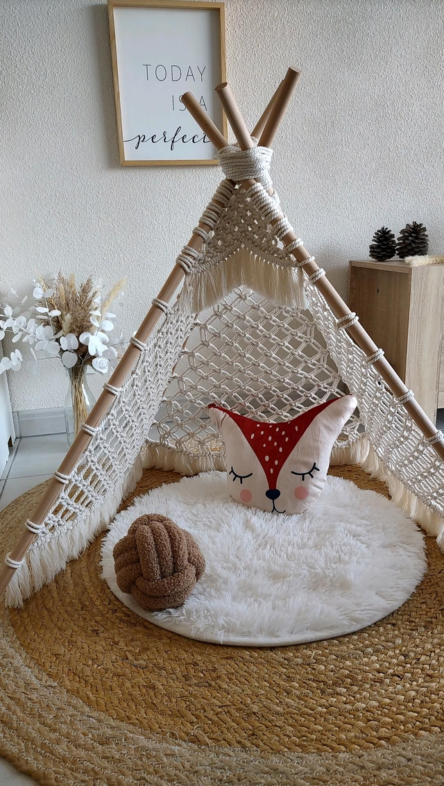 Tipi macramé - Déco bohème enfant - Havana