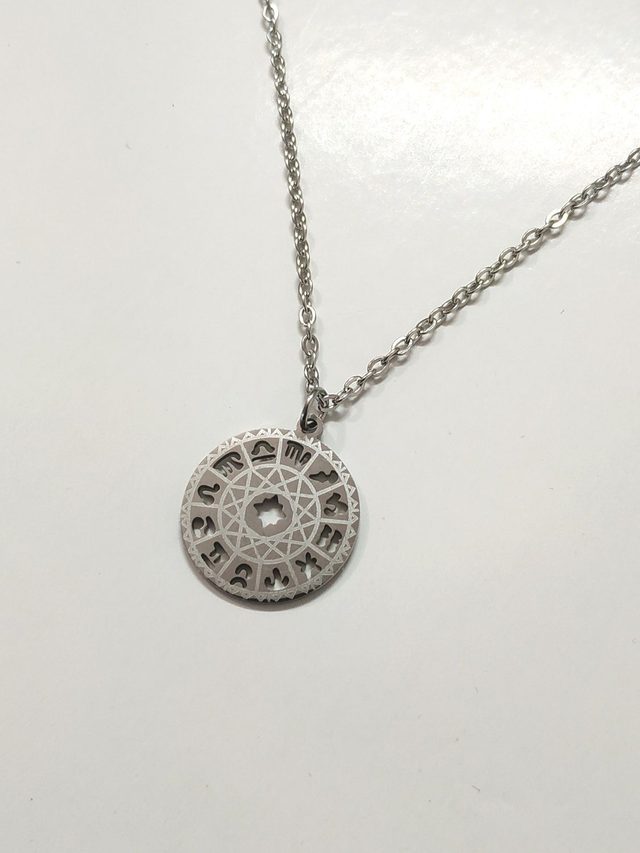 Collier constellation - signe du zodiaque argenté