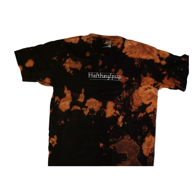 bleached t-shirt (choose your unique text) XS-5XL