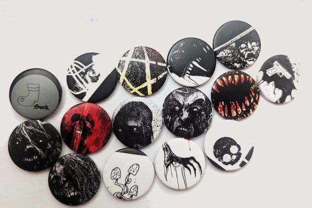 6 Random BADGES  by WIRD DESIGNS