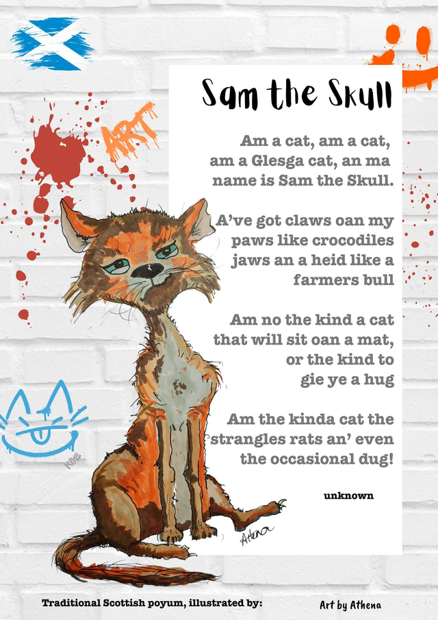 Traditional Scottish Poyum: Sam the Skull