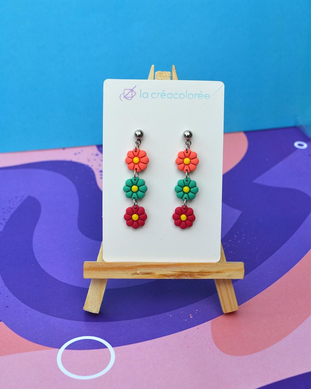 Thalia - orange, vert et rouge