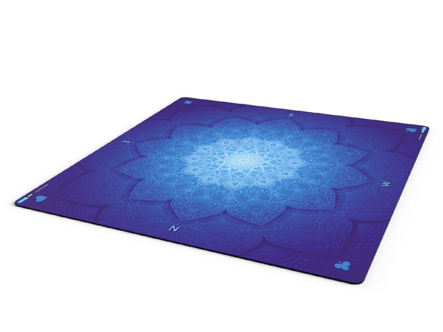 Tapis de jeu - Rosaces bleues