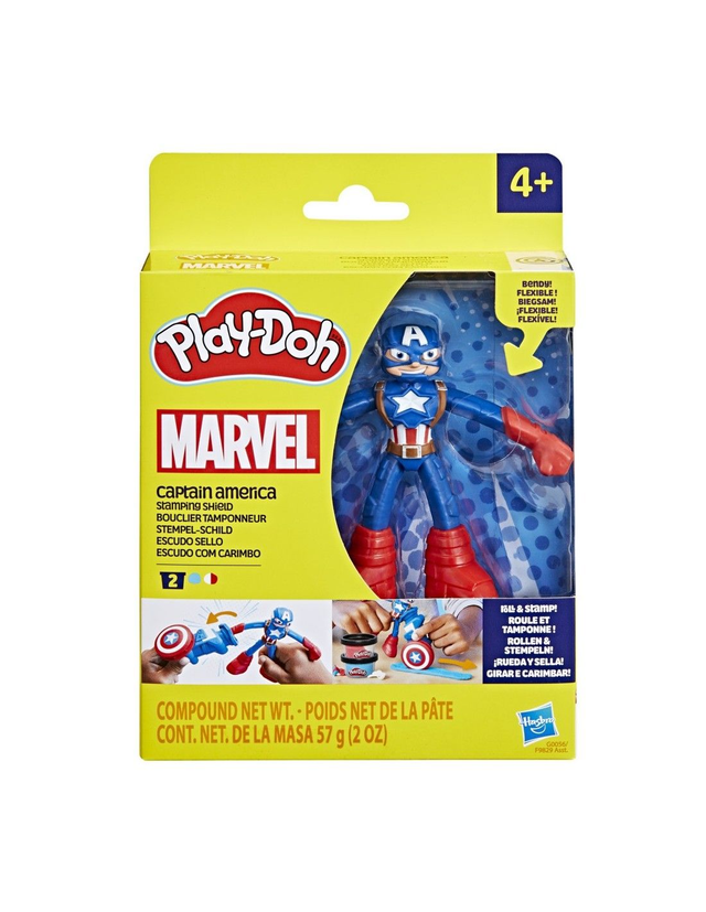 Play Doh Marvel Capitán América Escudo Sello