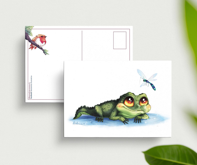 Carte postale Crocodile