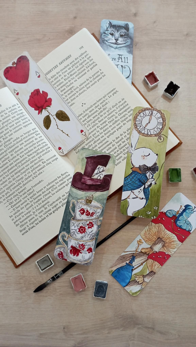 Marque page - lot Alice par 5