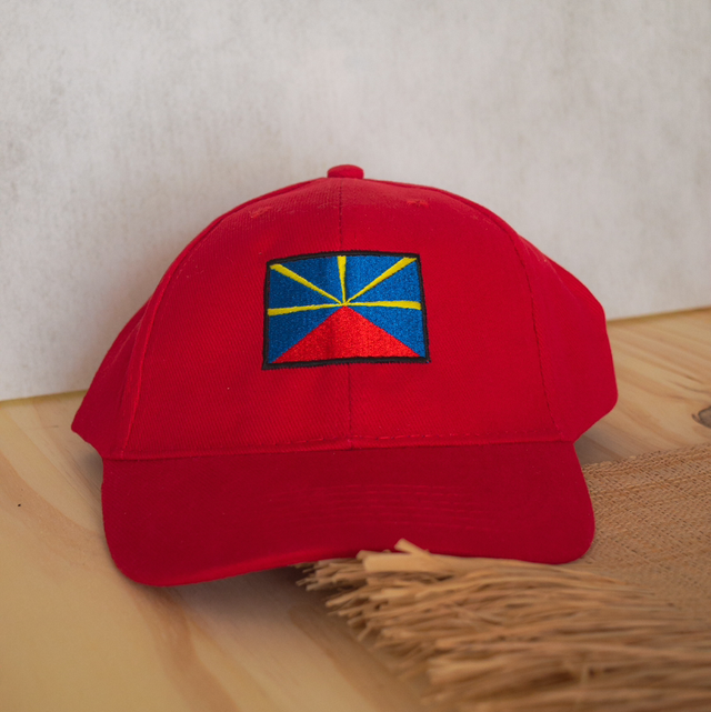 Casquette brodée drapeau de La Réunion 