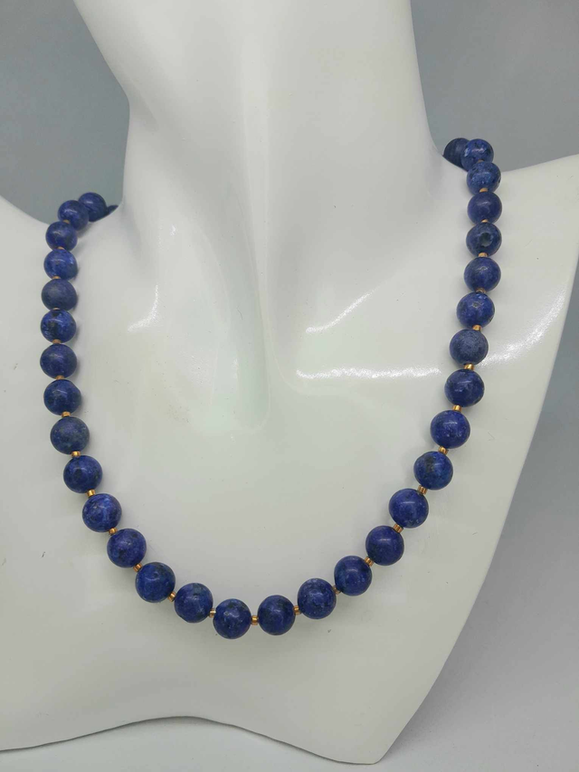 Collier Lapis Lazuli 8 mm