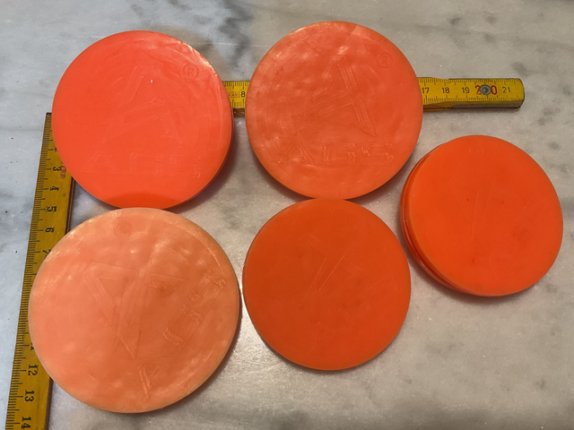 06B47 ... Cible spinner AGS latex pour cible basculante (8+8+8+7+7cm)  