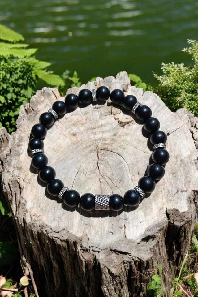 Bracelet Shungite - Ancrage &amp; Équilibre Énergétique