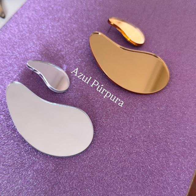 Brincos Gota Assimétricos