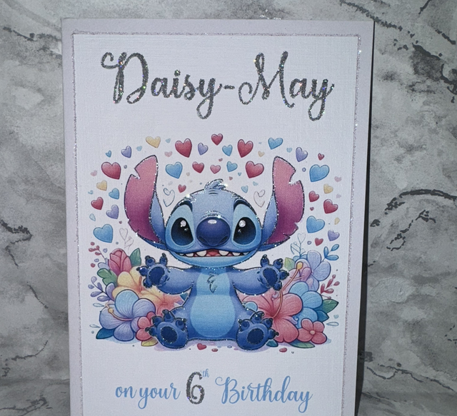 Glitter Greetings Card 7x5" 