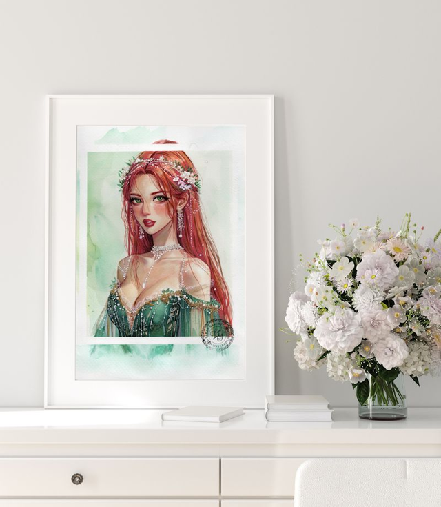 Ginger Fae Portrait - printed reproduction