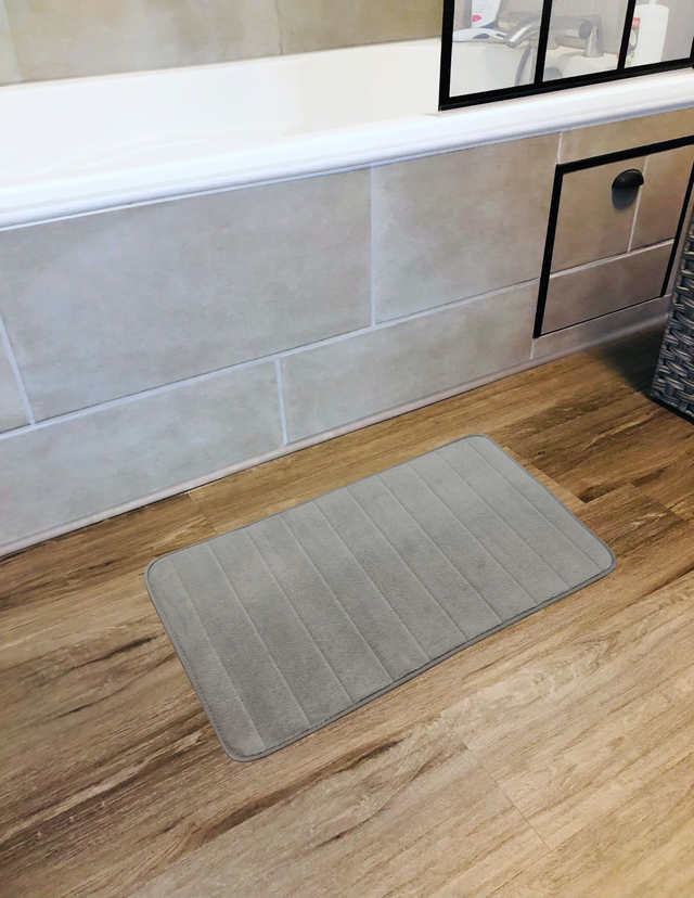 HODYSSEA Tapis de bain douche DOUCEUR 100% Polyester 80 x 50 cm Anti-dérapant
