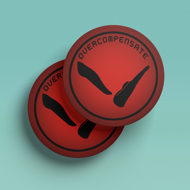 Overcompensate Coaster