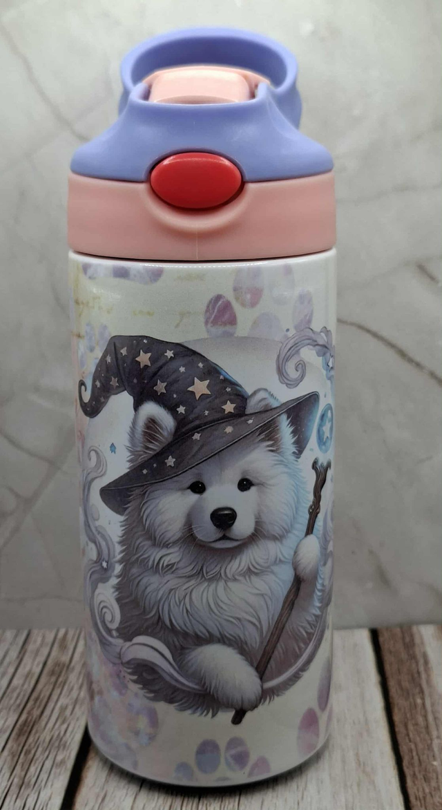 Gourde 350 ML samoyède magicien