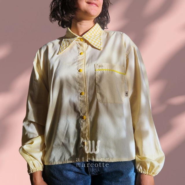 Chemise upcyclée Alice – Taille 2XL