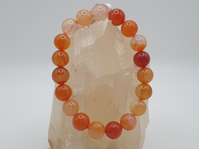 Bracelet Cornaline 10 mm