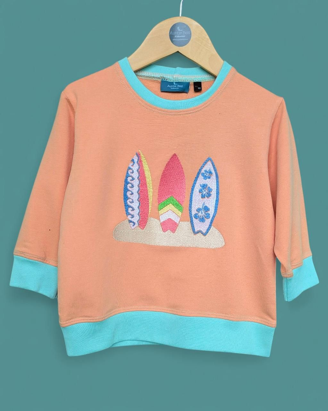 Surfboards embroidered sweatshirt 