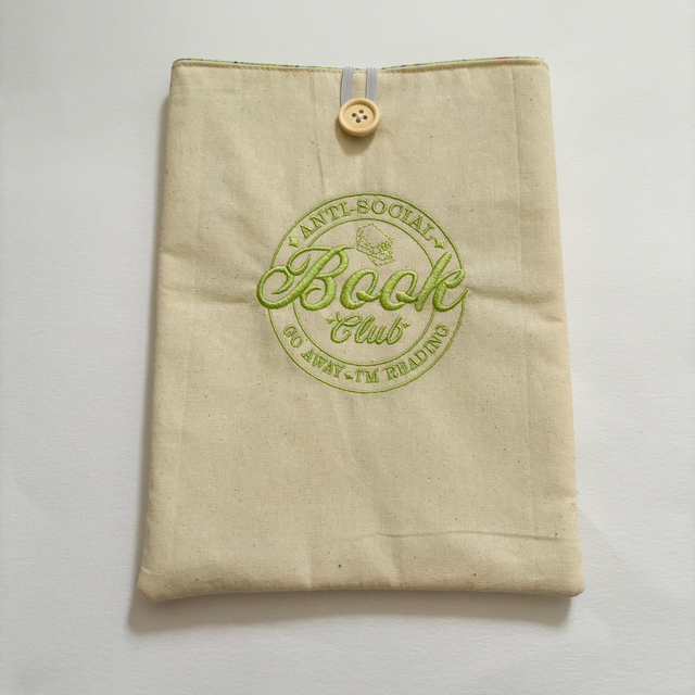 Anti social book club book sleeve