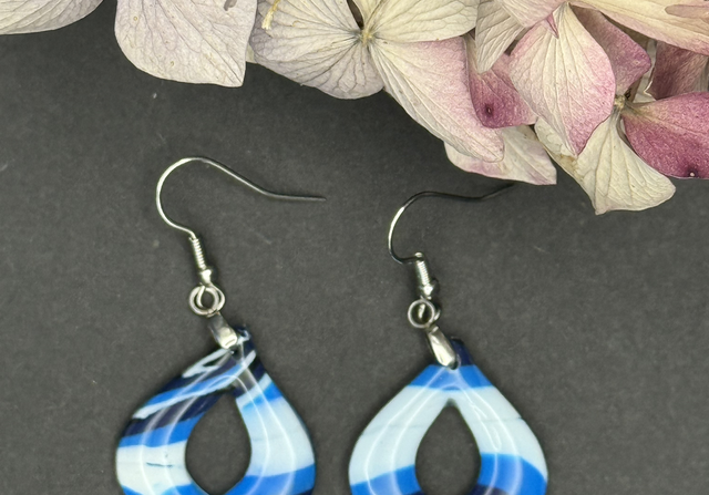 Boucles d’oreilles Melodie Blue Lagon