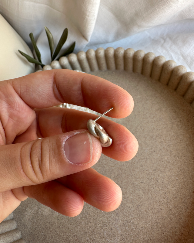 Orecchini Satinati Nodo