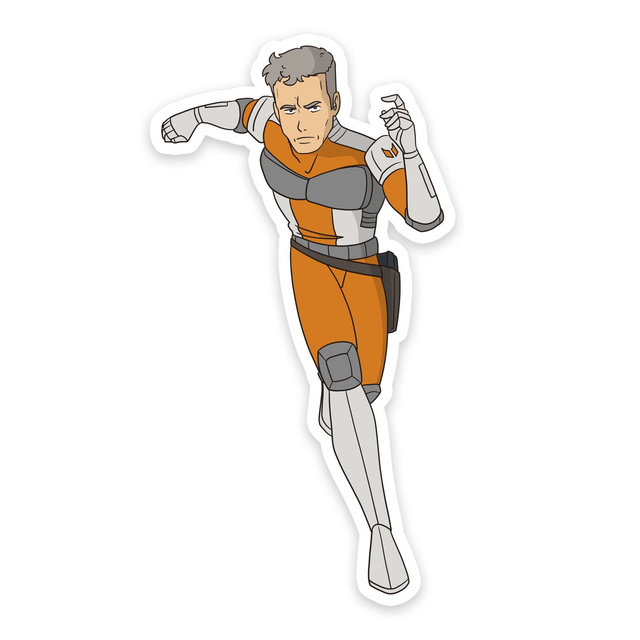 Captain Fox Vinyl Sticker