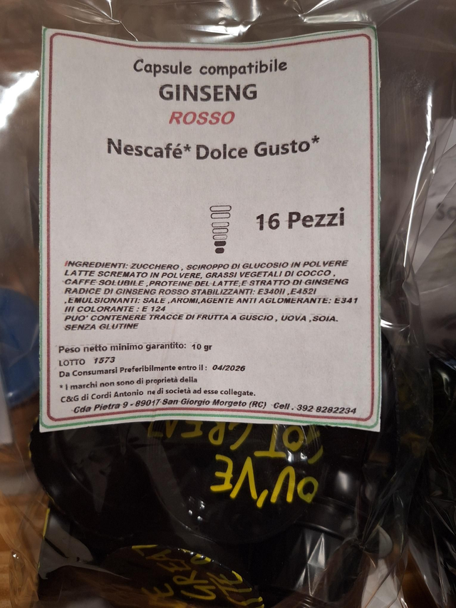 16 Ginseng RossoCompatibile Dolce Gusto