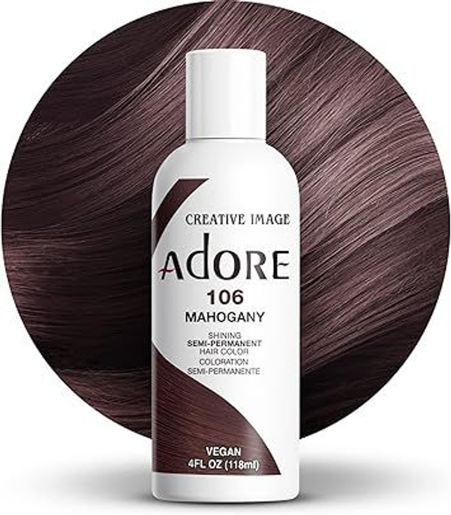 Adore Shining Semi Permanent Hair Colour 118 ml (106 Mahogany)