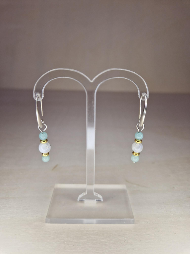 Amazonite, Labradorite blanche / 015