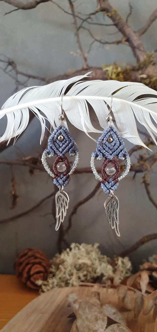 Boucles d'oreilles ailes 