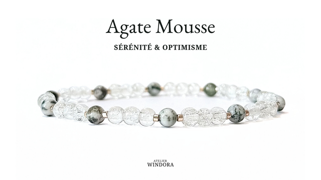Bracelet | Agate Mousse - Sobre