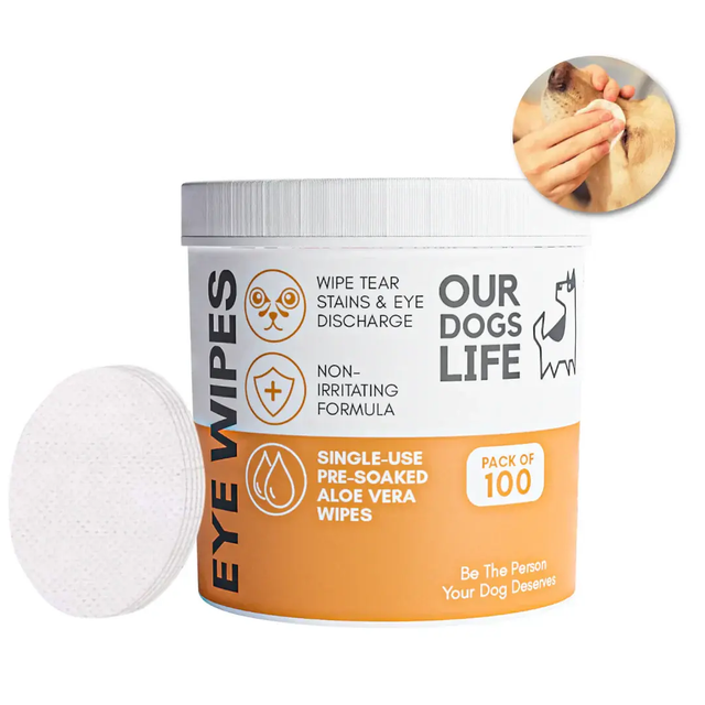 OURDOGSLIFE EAR CLEANING WIPES N100 - servetėlės akių valymui