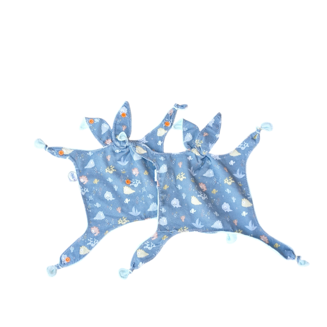 Doudou Siamois Double - 2 en 1 Identiques pour Bébé - Petits Monstres