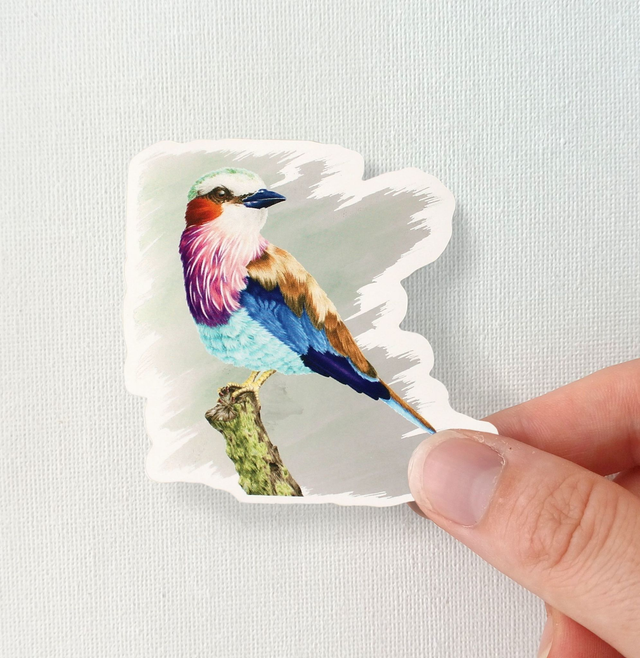 Sticker oiseau brillant