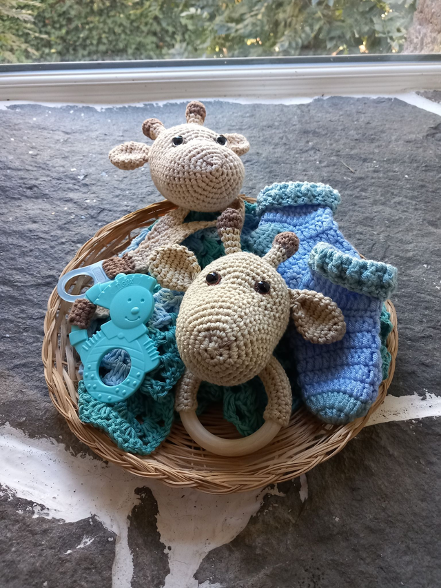 Paniere naissance garçon ( girafe)