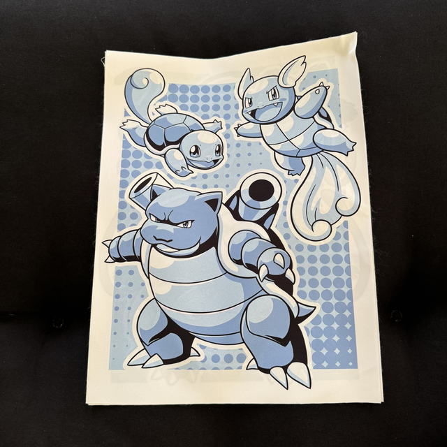 Toile Pokémon trio Carapuce