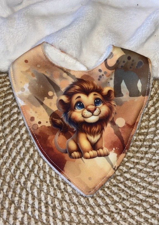 Bavoir bandana Lion