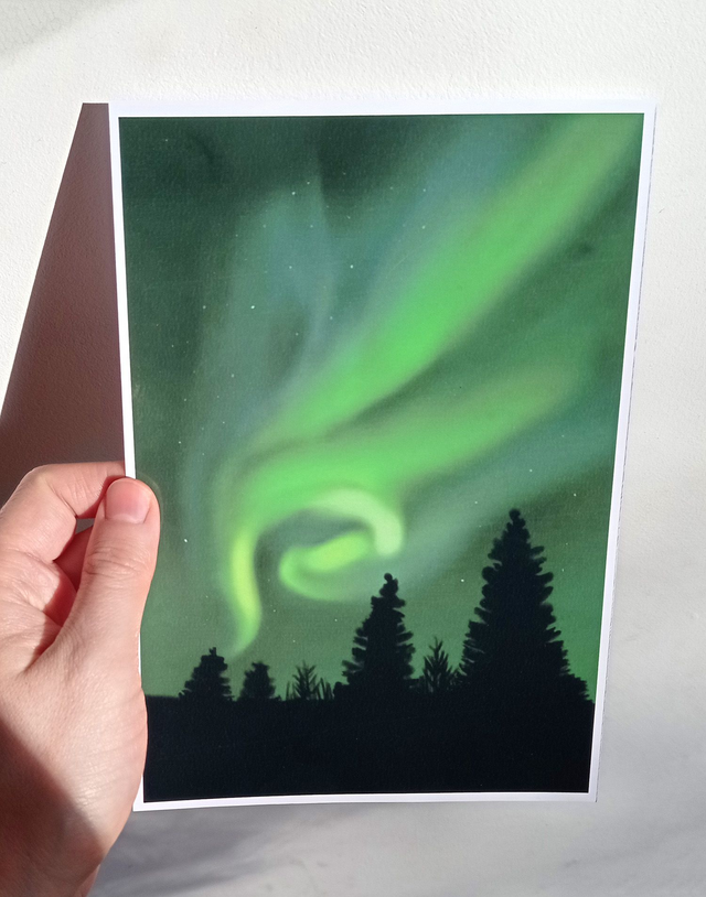 Print Aurore boréale