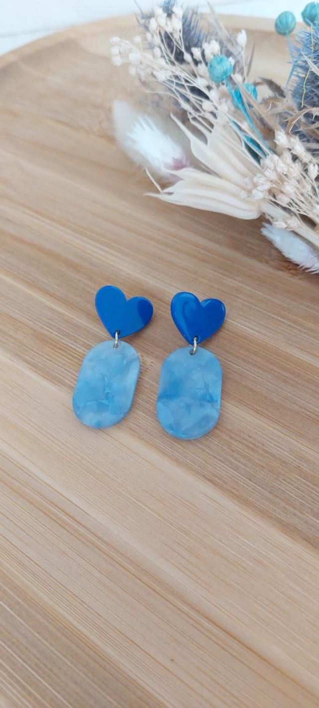 Boucles d'oreilles Beryl bleu 